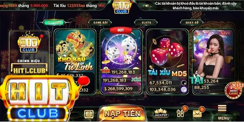 Qua so sánh Hitclub và Manclub - Hitclub vượt trội hơn về kho trò chơi đa dạng